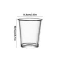 thumbnail image 3 of Vaso De Agua De Vidrio De Boca Ancha Vaso de vidrio transparente de 10,5 x 9,3 cm para agua,té con leche o café,con boca pulida,ideal para el desayuno en casa (1 unidad). Rkxzt, 3 of 9