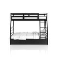 thumbnail image 3 of Furniture of America Tomi Wood Twin over Full Storage Bunk Bed in Black, 3 of 6