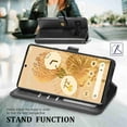 thumbnail image 4 of Dteck for Google Pixel 6 Case, Magnetic Premium PU Leather Flip Folio Wallet with Card Slot Stand Cover, black, 4 of 7