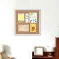 thumbnail image 4 of Cork Bulletin Board with Wooden Frame, Hanging Photo Display and Message Board for Wall, Decorative Pin Board for Home, Office, Classroom, and Dorm Room Organization, 4 of 6