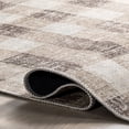 thumbnail image 4 of nuLOOM Drew Gingham Plaid Machine Washable Area Rug, 4' x 6', Light Brown, 4 of 9