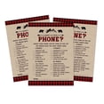 thumbnail image 1 of Inkdotpot 50 Sheets What'sIn Your PhoneBaby Shower GameCards Lumberjack Activity CardsPartyIdea Gender Neutral Baby Shower Rustic Kraft Party Supply, 1 of 4
