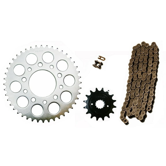 Factory Spec, 525x120 O-Ring Drive Chain & 16/44 Sprockets compatible with Honda Shadow 600 VT600 C/CD/CD2