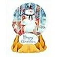 thumbnail image 3 of Up With Paper Pop-Up Holiday Snow Globe Greeting Card - Forest Snowman, 3 of 4