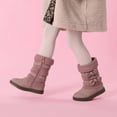 thumbnail image 4 of Dream Pairs Botas de nieve de invierno para niñas Zapatos de media pantorrilla con forro de piel sintética KLOVE Dream Pairs KLOVE, 4 of 5