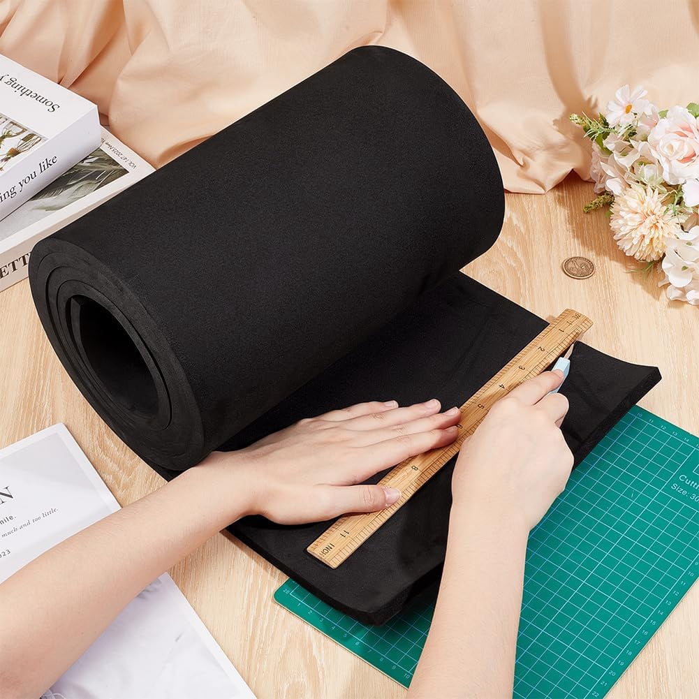 78.78 Inch White EVA Foam Roll 11.8 Inch Wide Cosplay EVA Foam Sheet High Density
