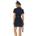 thumbnail image 3 of FYEGRE Elegant Officer for Women Court Style Dress Halloween Party Role Play Stage Performance Outfit Black M, 3 of 9