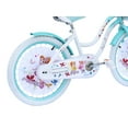 thumbnail image 3 of USToyOutlet 20" Cruiser Steel Frame Bicycle Coaster Brake One Piece Crank, White Full cover Chain Guard, Baby Blue Basket, Fenders & Rims, White Tire Kid's Bike - White/Baby Blue, 3 of 9