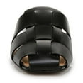 thumbnail image 4 of YDN Women Closed Square Toe Braided Mules Slip on Low Chunky Heel Backless Sandals Chic Daily Heeled Slides Size 6 Black, 4 of 4