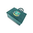 thumbnail image 4 of Harry Potter Tote Bag, Slytherin Crest Faux Fur Travel Handbag with Adjustable Shoulder Strap and Trolley Sleeve, Green, 4 of 6