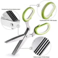thumbnail image 4 of Kitchen Herb Scissors Stainless Steel 3pcs 5 Blade, 4 of 5