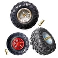 thumbnail image 4 of Negro y plata RC 1: 10 llantas de plástico y neumáticos de goma para coche de carreras en carretera Sharpla Llantas de goma para llantas de auto RC Ruedas, 4 of 8