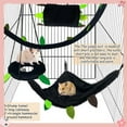 thumbnail image 3 of GlobaShun 5PCS Guinea Pig Ferret Rat Hammock Toy Small Animal Cage Accessories ,Cotton Hamster Hammock, Tunnel, Swing Cage for Dwarf Hamster, Rat, Gerbil, 3 of 7