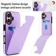 thumbnail image 2 of Allytechgroup Wallet Case for iPhone 16 Plus with Credit Card Slot, PU Leatehr Phone Case with Stand RFID Blocking Shockproof Back Cover for iPhone 16 Plus for Women Men, Lightpurple, 2 of 5