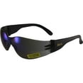 thumbnail image 1 of Global Vision Rider Safety Motorcycle Riding Sunglasses Black Frame Blue Mirror Lens Z87.1, 1 of 5