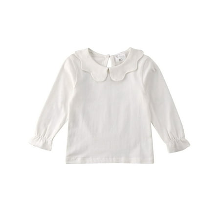 

Ma&Baby 1-7Y Kids Baby Girls Casual Lovely T-shirt Tops Cotton Long Sleeve Ruffle Blouse Blouse Pullovers