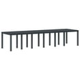 thumbnail image 3 of vidaXL Garden Dining Set 13 pcs Anthracite Polt rattan, 3 of 6