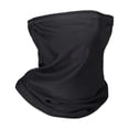thumbnail image 3 of S SERENABLE Bandana Scarf Face Cover with Ear Hanging Polyester Windproof Protection for Party, Raves Comfortable Black, 3 of 9