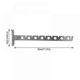 thumbnail image 5 of Wall Mounted Clothes Hanger, Set Of 2 Stainless Steel Folding Wall Mounted Clothes Drying Rack Folding Wall Mounted Clothes Drying Rack Foldable, 5 of 5