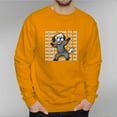 thumbnail image 5 of Men's 330g 100% Cotton Money Pattern Dropped Shoulder Crew Neck Sweatshirt, 5 of 15