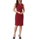thumbnail image 2 of INSPIRE CHIC Vestido de Trabajo Elegante Sin Mangas Cuerpo Ajustado Lápiz Vestidos S Rojo, 2 of 6