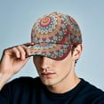 thumbnail image 6 of Traditional Tribal Baseball Cap – Mandala Ethnic Dad Hat with Boho Geometric Pattern, Spiritual Mystic Artistic Design, Comfortable Snapback, 6 of 7