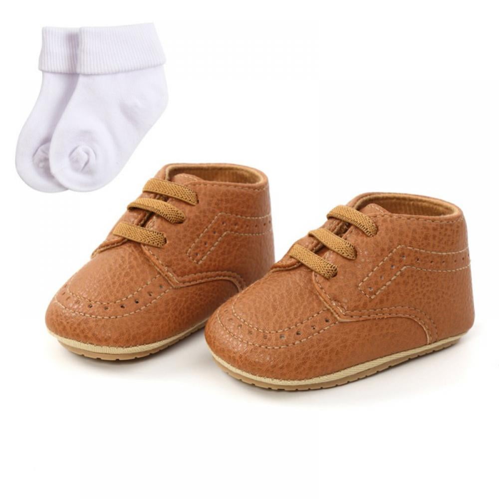 Boys Girls New Premium Soft Leather Baby Pram Shoes 0 6 12 18 24 Months UK