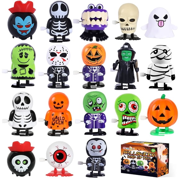 Wind Up Toys Max Fun Halloween, 18 unidades, para regalos de fiesta infantil