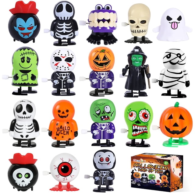 Wind Up Toys Max Fun Halloween, 18 unidades, para regalos de fiesta infantil