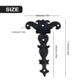 thumbnail image 4 of Hinges Zinc Alloy Hinge 4pcs Antique Hinge Furniture Hardware Accessories, 4 of 11