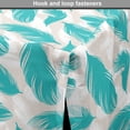thumbnail image 4 of Turquoise Dog Crate Cover, Quills Design Bird Feathers Abstract Animal Elements Nature Inspired, Easy to Use Pet Kennel Cover for Dogs, 35" x 23" x 27", Turquoise White Beige, by Ambesonne, 4 of 6