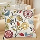 thumbnail image 1 of Fundas de almohada de lino con estampado de flores tropicales C, 1 of 6