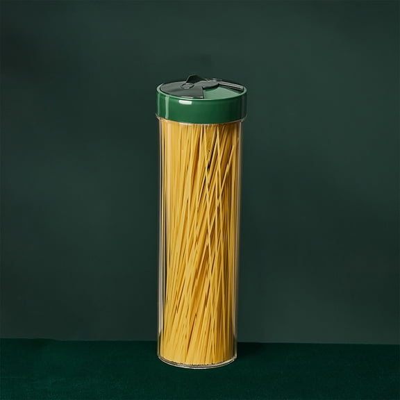 Pasta Storage Container with Lid, Airtight Tall Clear Food Storage Jar, Kitchen Pantry Organizer for Spaghetti, Flour, Cereal, Coffee Beans, Dry Foods