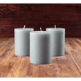 thumbnail image 4 of 3" x 4" Pillar Candle Unscented (Grey), 4 of 6