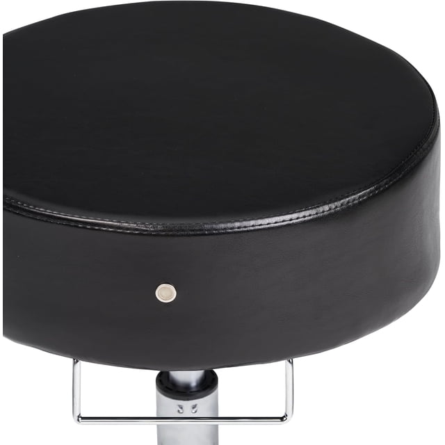 Master Massage Glider Ergonomique Pivotant Rond Réglable Tabouret Hydraulique Roulant Chaise de Barbier Dentaire en Noir pour Thérapeute, Clinique, Tatouage, Spas, Visage, Beauté, Cils, Salons, Maison, Studio, Bureau
