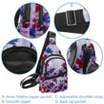 thumbnail image 2 of ERJLKXP Oil Painting Spring Flowers Small Mens Women Crossbody Chest Bag, Travel Over Shoulder Sling Bag Backpack Men Side Bag,Daypack, 2 of 6