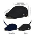 thumbnail image 2 of Minzimin Men's Flat Caps Mesh,2 Pcs Adjustable Breathable Newsboy Beret Ivy Irish  Cabbie Hat for Outdoor Activities, 2 of 8