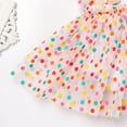 thumbnail image 6 of IDOPIP Baby Girls 1st Birthday Outfit Spaghetti Straps Romper Dress with Headband Cake Smash Outfit, 6 of 9