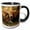 Black/White, variant on 3drose, Musk Ox Bulls, 11oz Mug