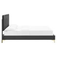 thumbnail image 3 of Modway Current Performance Velvet Full Platform Bed in Charcoal, 3 of 10