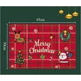 thumbnail image 3 of Christmas Placemats Set of 2/4/6 Place Mats Indoor Plastic Vinyl Red Placemats Christmas Table Mats Washable Wipeable Rectangle Placemats for Kitchen Dining Party Decor, 3 of 20
