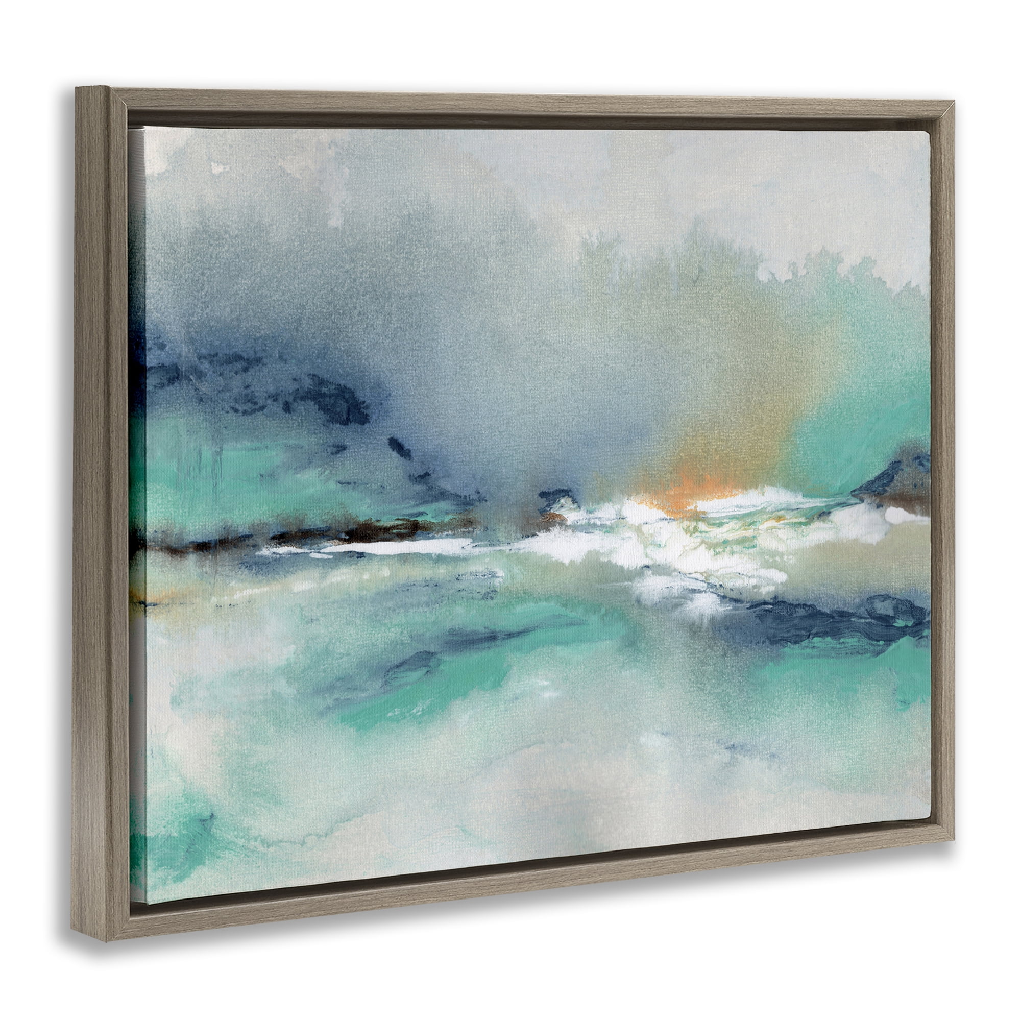 Stupell Industries Sun Bleached Crossing Brown Framed Floater Canvas Wall Art, design by NLS Design