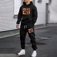 thumbnail image 2 of CONFREE Mens Tracksuit 2 Peice Sets Casual Men's Jogging Sweatsuit Set Number 23 Graphic Y2K Pullover Hoodies Pants Athletic Sweat Suit for Men, 2 of 5