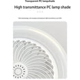 thumbnail image 5 of Ventilador de techo E27 con luces | Lámpara de ventilador de perfil bajo | Motor silencioso de 110 V | LED regulable de tres colores | Control remoto | Ahorro de energía | Dormitorio, sala de esta, 5 of 5