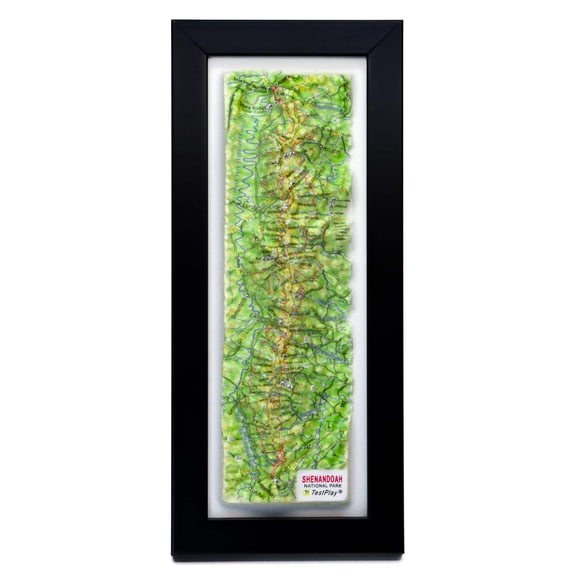 Shenandoah National Park 3D Raised Relief Map