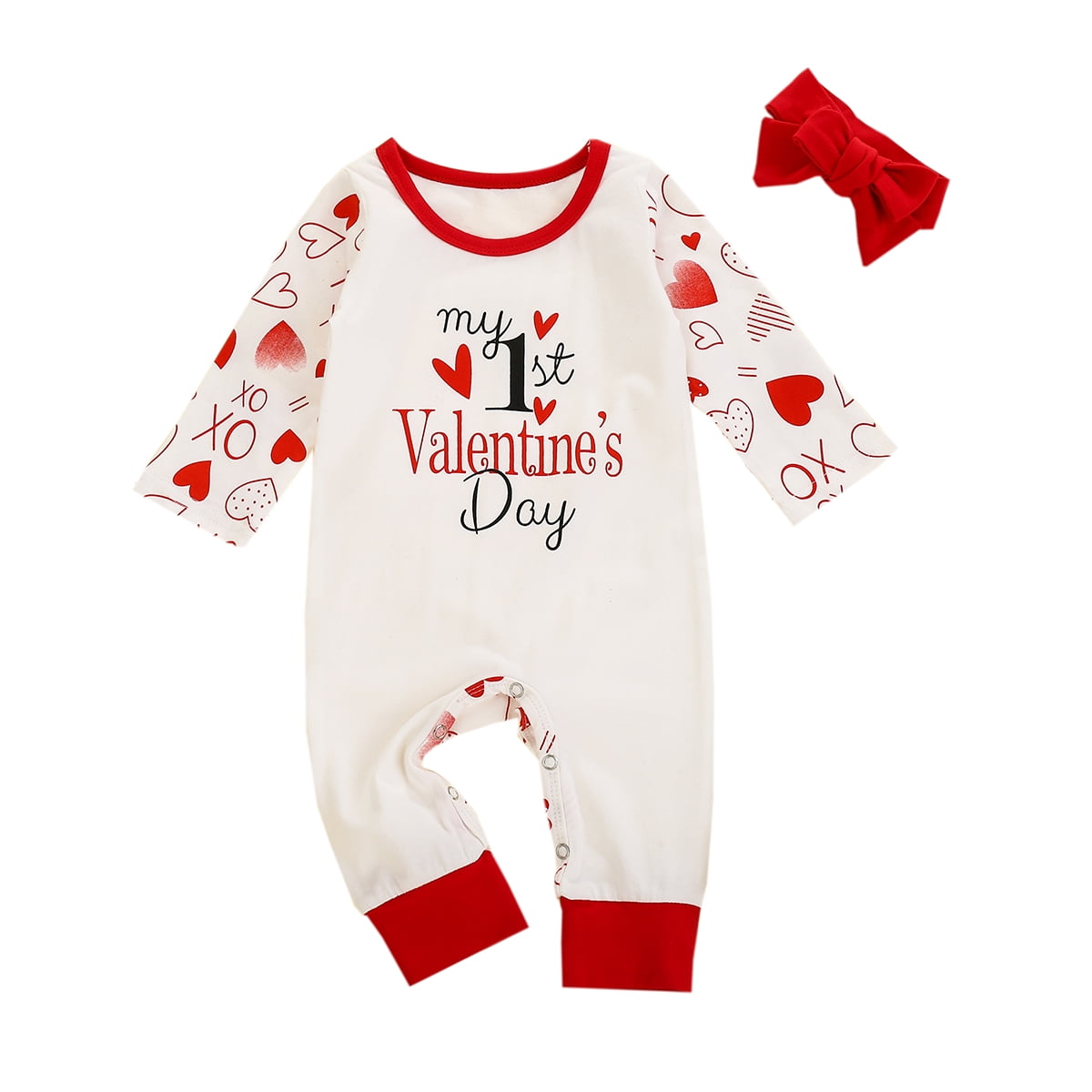 My Mother is My Valentine Romper Suit Baby Girls or Boys Sleepsuit My First Valentines Baby Gift Idea Valentines Day Baby Outift