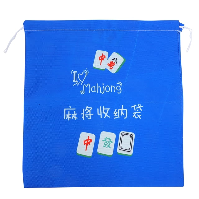 Rectangular Mahjong Tile Holder Blue 1Pcs 16.5x15.4x0.2in