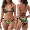 thumbnail image 3 of Disketp Tree Frog para Bañador de Dos Piezas para Mujer, Bikini Sexy Halter String, Conjunto de Bikini en Triángulo, 3 of 6