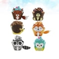 thumbnail image 3 of MasteelfCA 12pcs Cartoon Bear Patterns Cupcake Wrappers Paper Baking Cake Decoration Wraps for Baby Shower Birthday Party (6 Patterns), 3 of 7