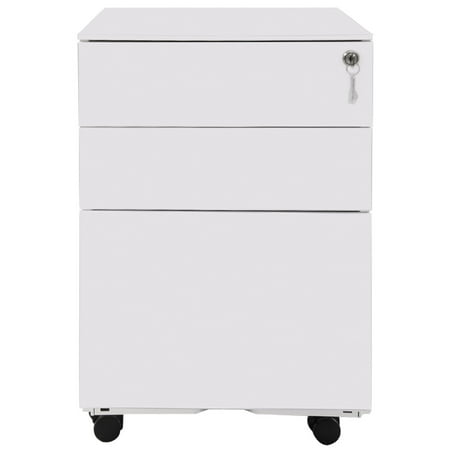 Clearance 3 Drawer Mobile File Cabinet Modern Filing Cabinets